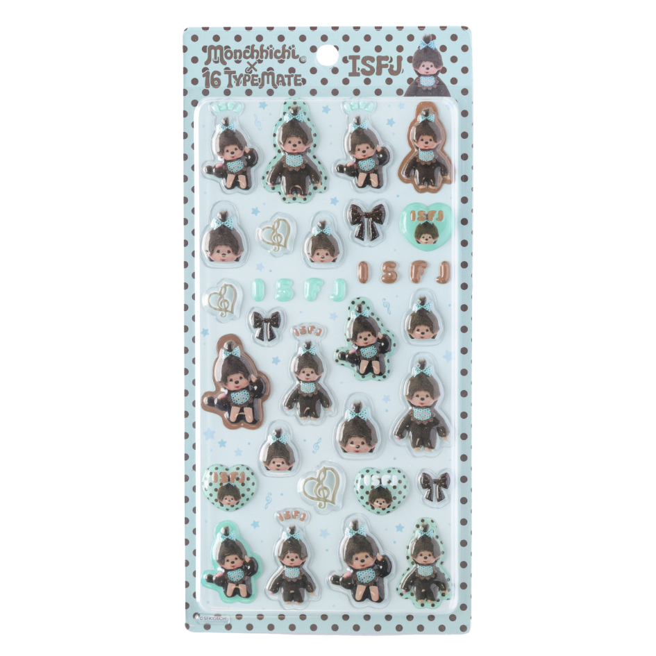 16TYPEMATE×monchhichi ちゅるきゅんシール/ISFJ – 16 TYPE MATE