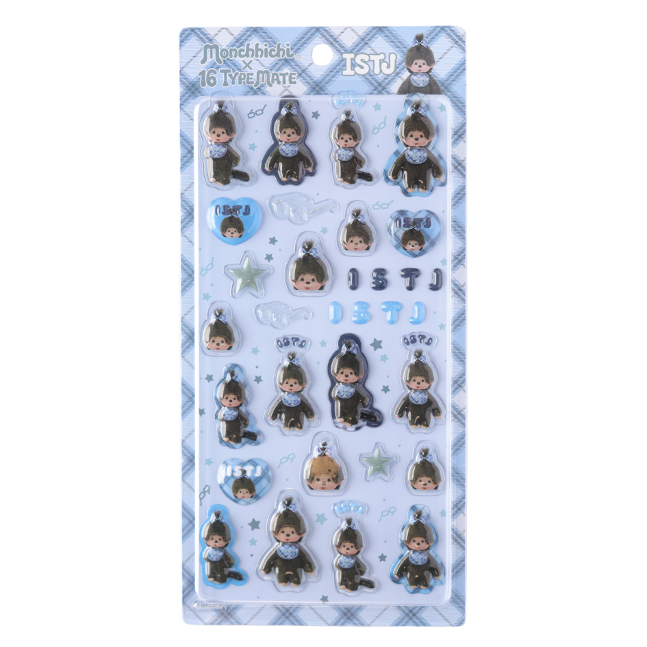 16TYPEMATE×monchhichi ちゅるきゅんシール/ISTJ – 16 TYPE MATE