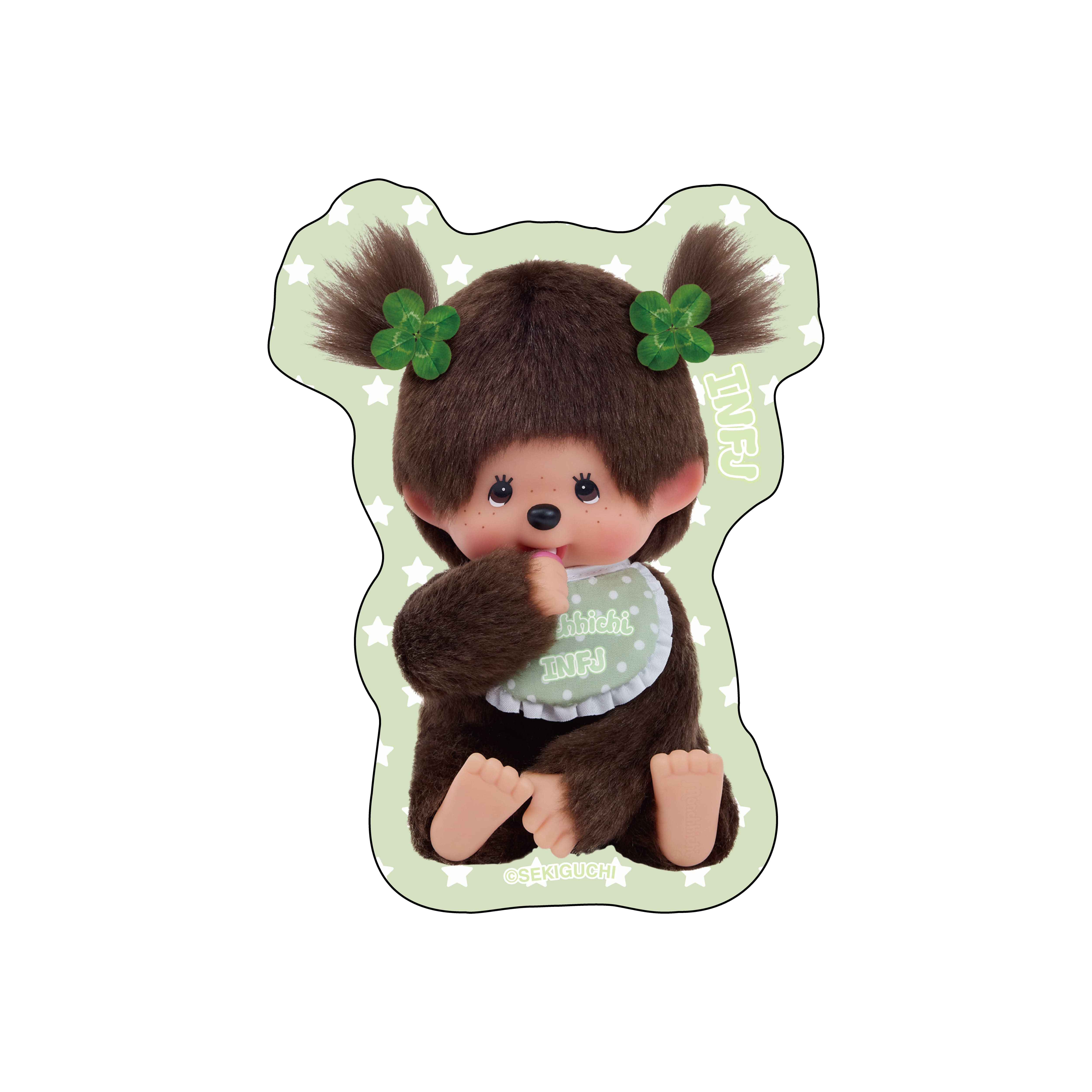 16TYPEMATE×monchhichi ステッカー/INFJ – 16 TYPE MATE × モンチッチ