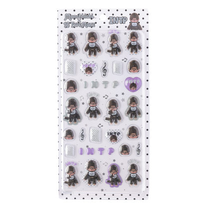 16TYPEMATE×monchhichi ちゅるきゅんシール/INTP – 16 TYPE MATE